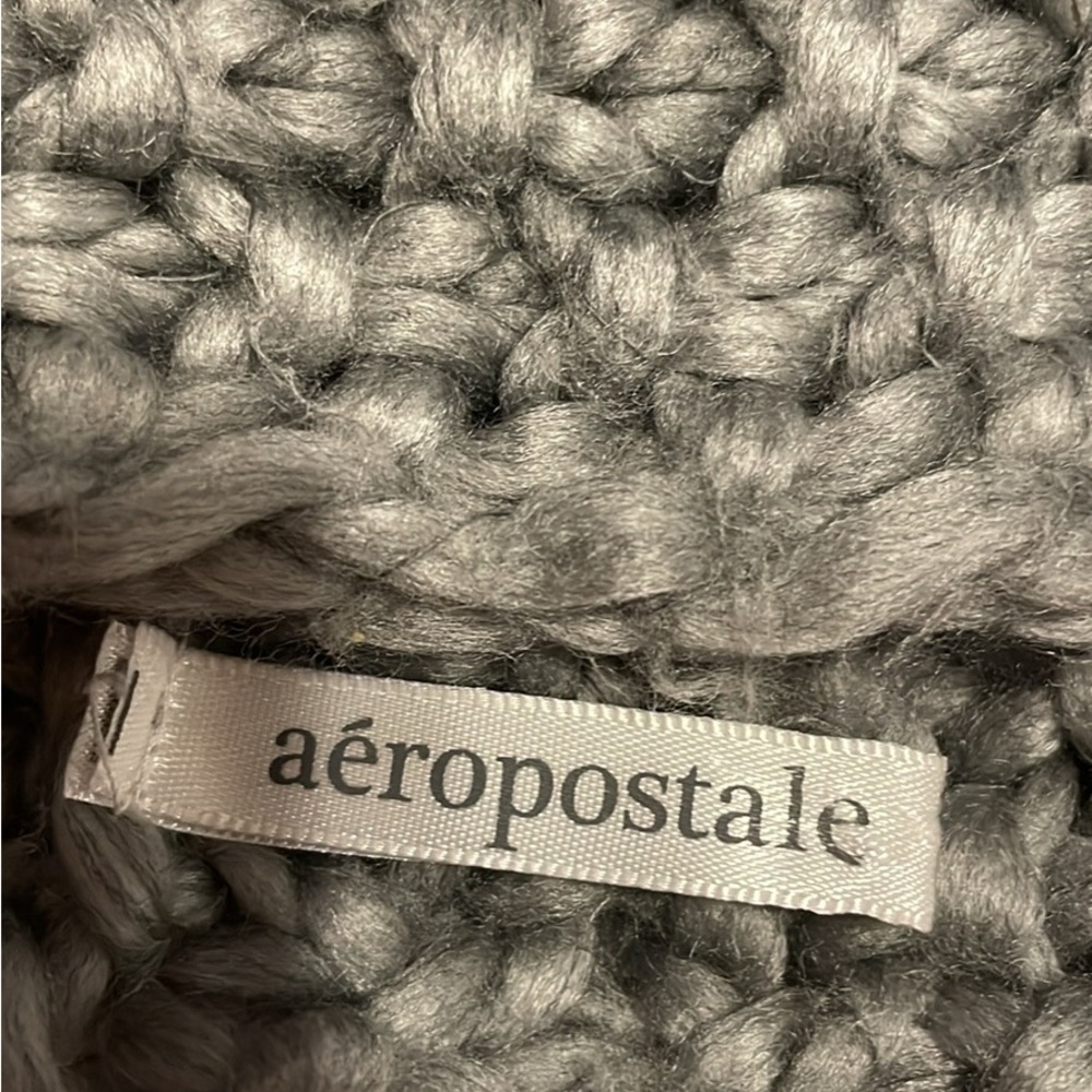 Aeropostale Gray Knit Scarf
